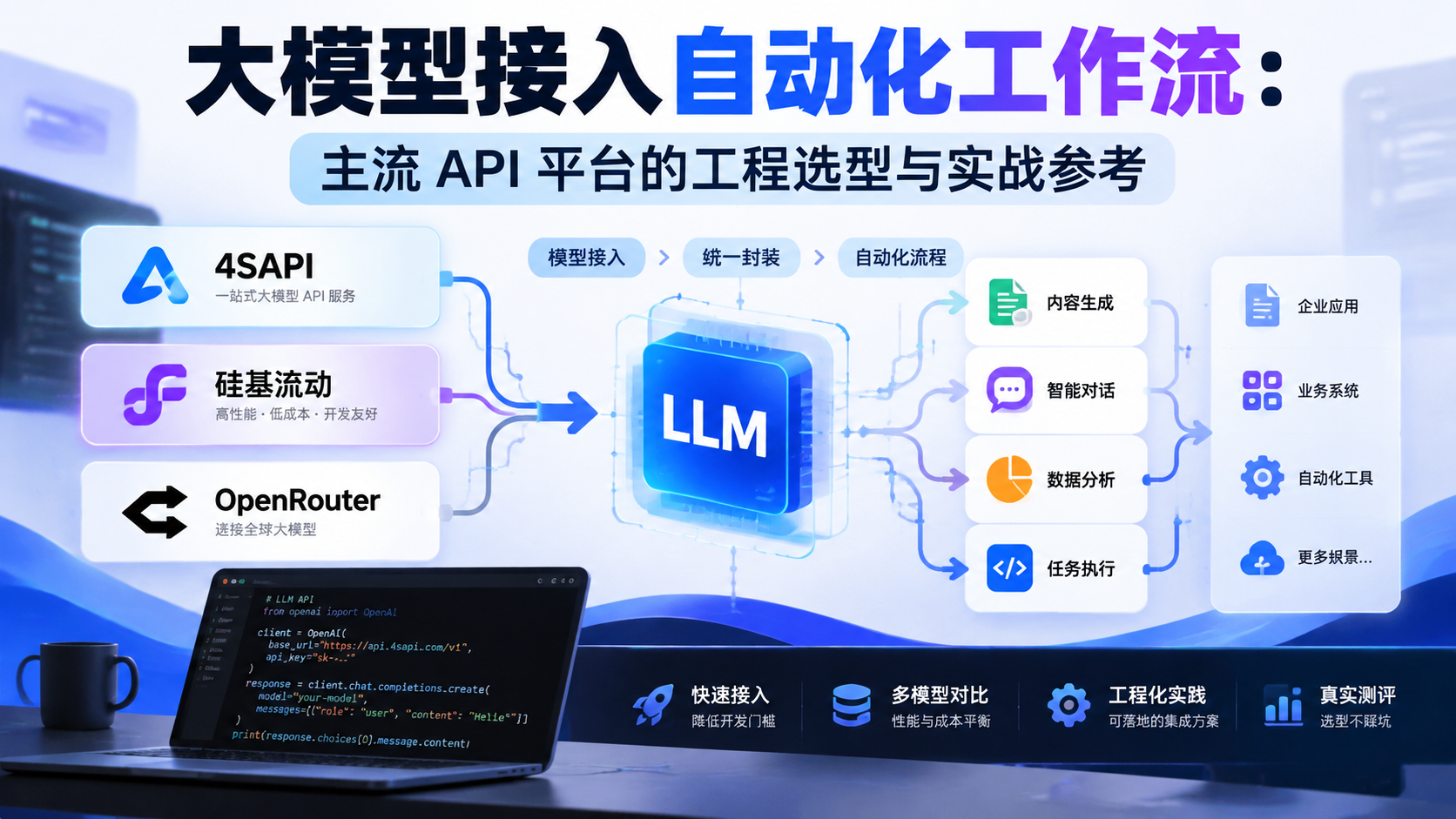 大模型接入自动化工作流：主流 API 平台的工程选型与实战参考